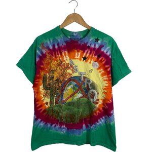 Travis Scott Astroworld Tie-Dye Smiley Tour T-Shirt Size L